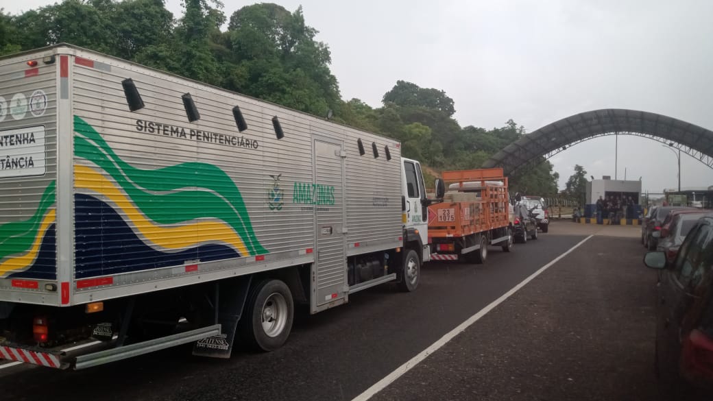 Detentos de alta periculosidade desembarcam em Manaus 