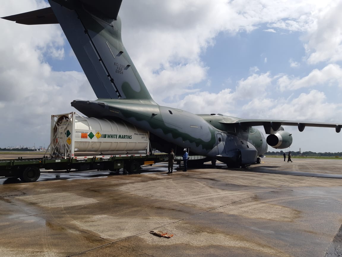 White Martins envia tanque com 90 mil metros cúbicos de oxigênio a Manaus