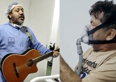 Vídeo: Nunes Filho recebe homenagem em hospital onde está internado