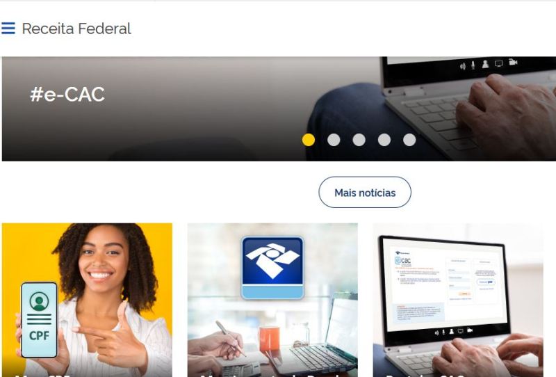 Receita Federal migra endereço virtual para portal único do governo