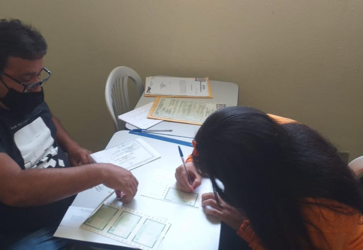 Detentos recebem ação de emissão de RG em Manaus