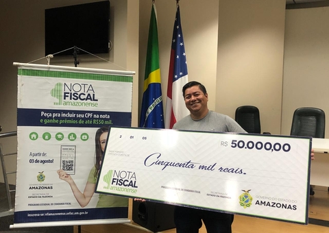 Nota Fiscal Amazonense: Sefaz realiza sorteio especial da campanha