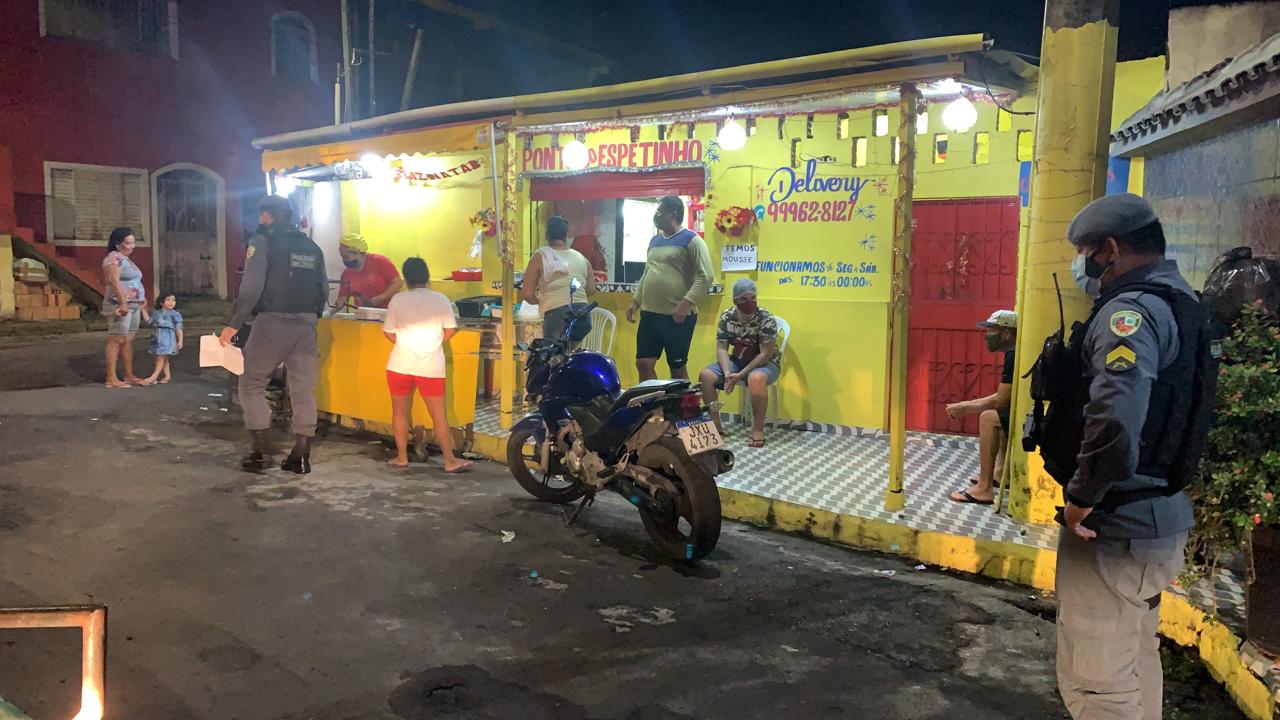 Em Manaus, 18 estabelecimentos são vistoriados durante toque de recolher