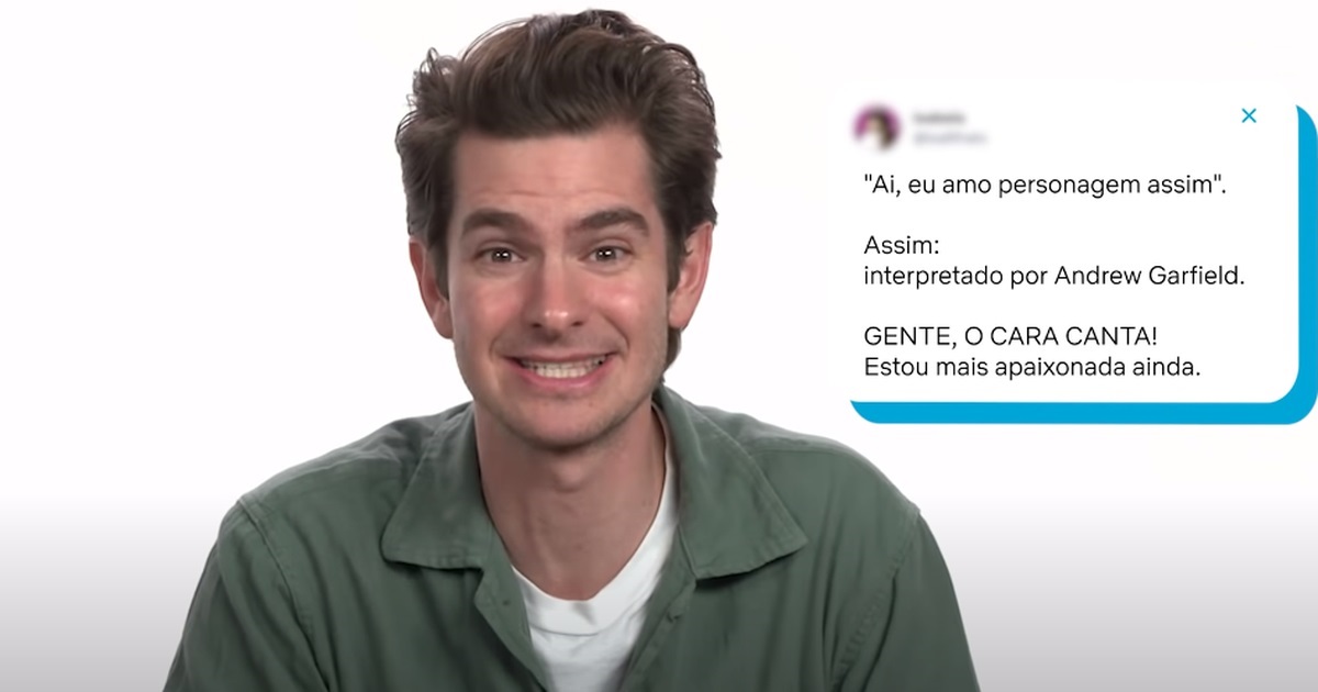 Andrew Garfield lê tweets em português e diverte fãs em vídeo