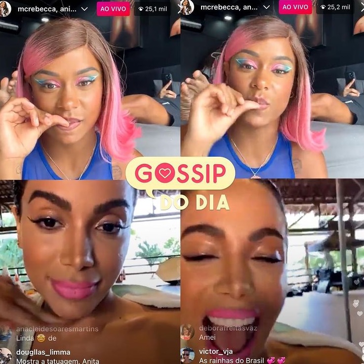 ‘Treta’ entre Anitta e MC Rebecca após tatoo no ânus era marketing
