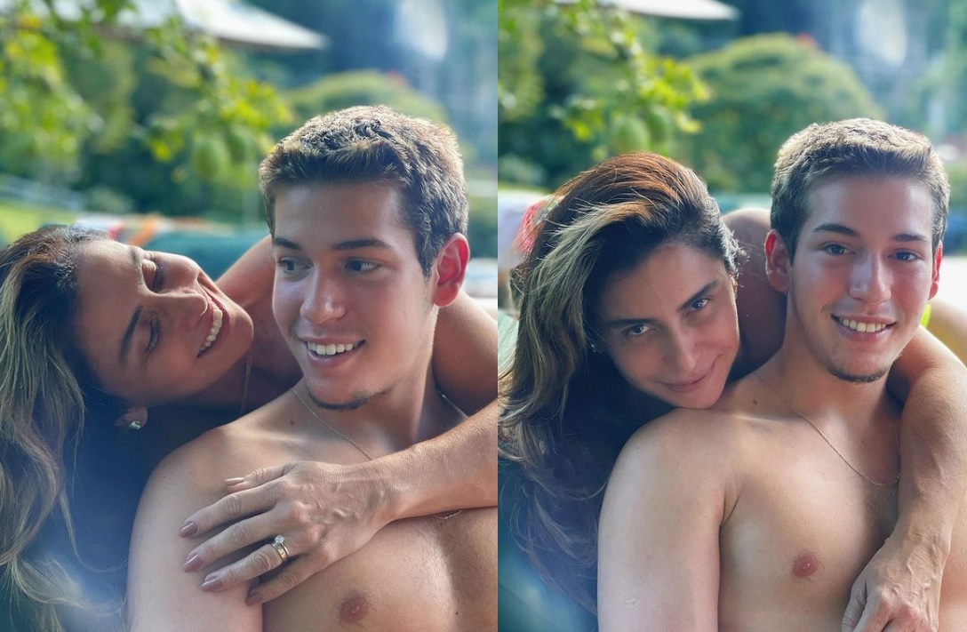 Giovanna Antonelli mostra foto rara ao lado de filho com Murilo Benício 
