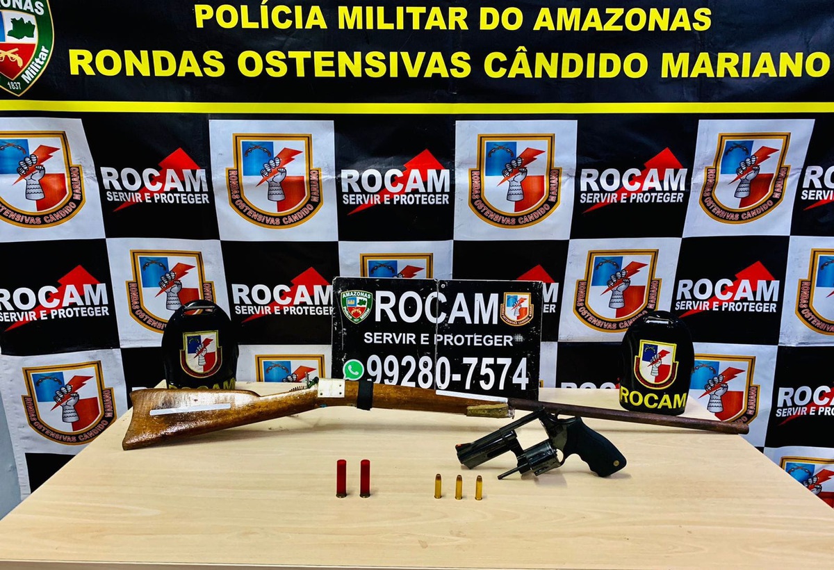 Homem é preso com armas no Caminho das Índias, em Manaus