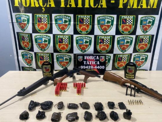 Homem é preso com arsenal escondido em sítio de Manaus