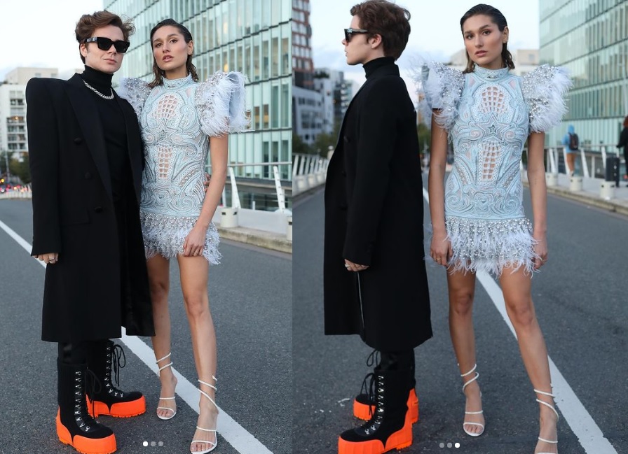 Sasha Meneghel e marido dividem opiniões com looks na Paris Fashion Week
