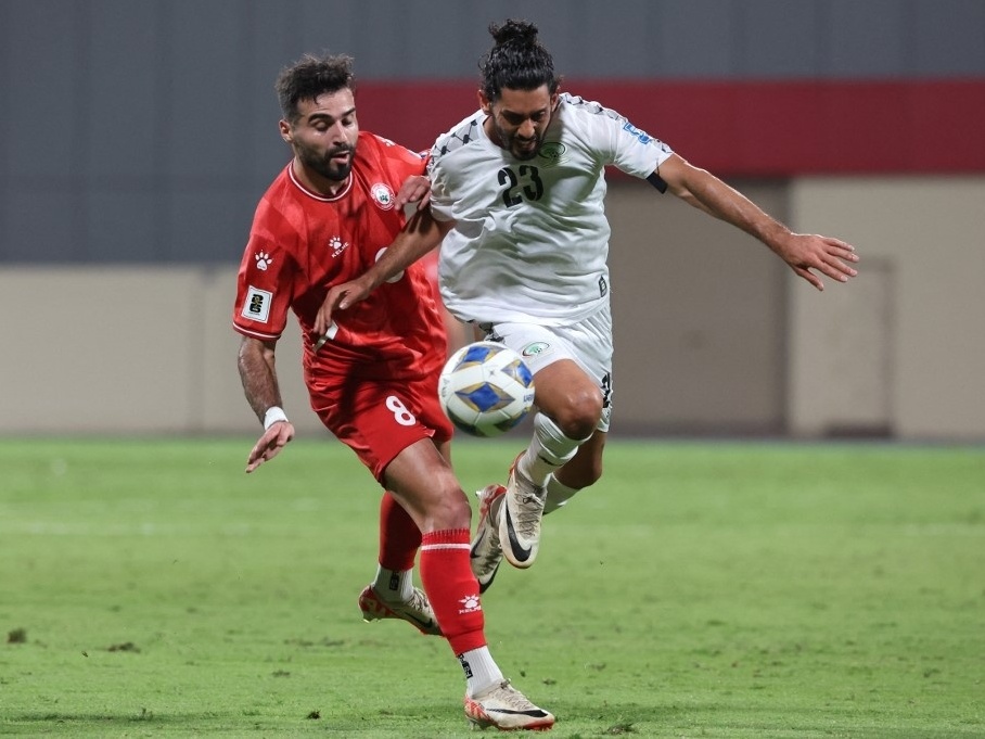 Líbano e Palestina empatam em jogo com homenagem a vítimas de guerra