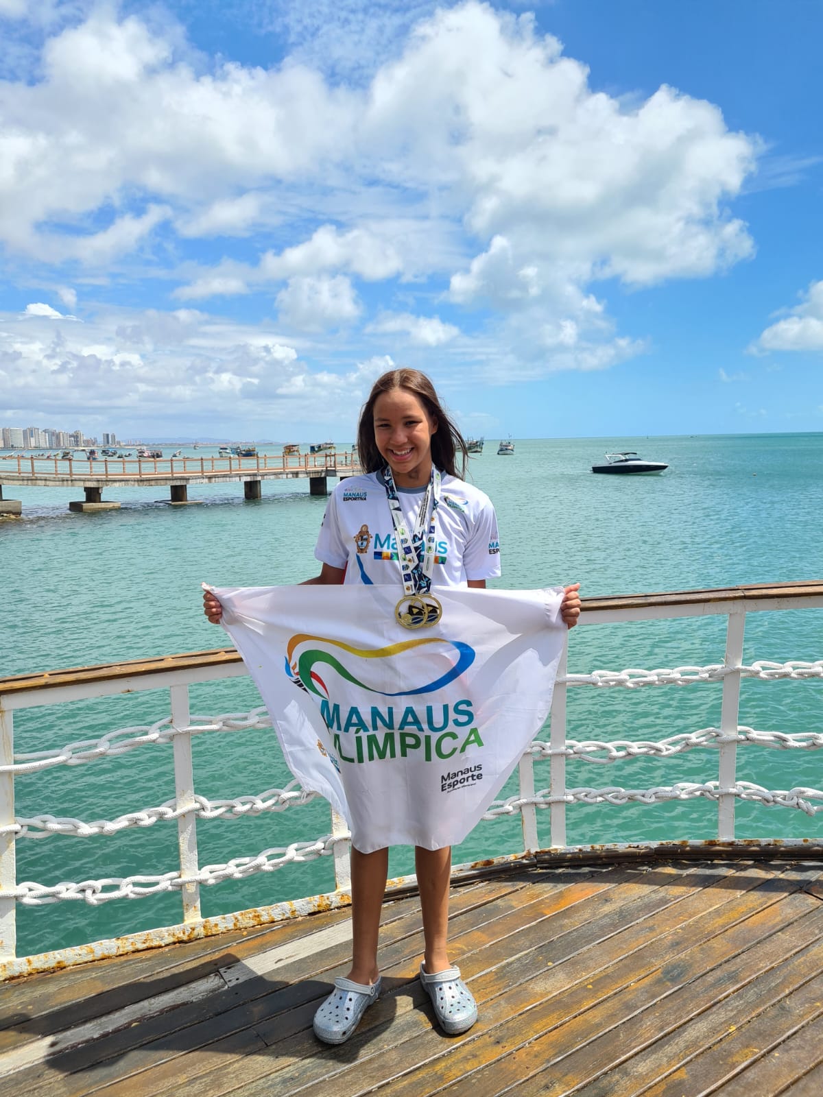 Nadadora amazonense é campeã de duas provas no Brasileiro de Águas Abertas