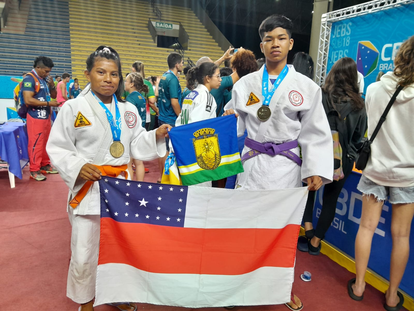 Judoca da etnia Yanomani do Amazonas é ouro nos JEBs em Maceió