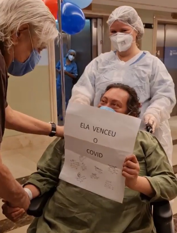 Vídeo: Filha de Nicette Bruno tem alta após ser intubada com Covid-19