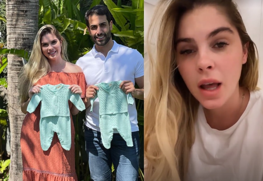 Bárbara Evans revela dificuldade na gravidez dos gêmeos: ‘Grandes chances de um não evoluir’