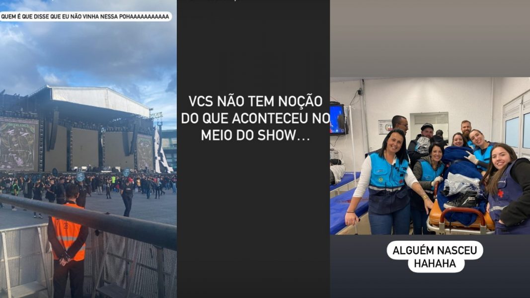 Mulher dá à luz durante show do Metallica em Curitiba