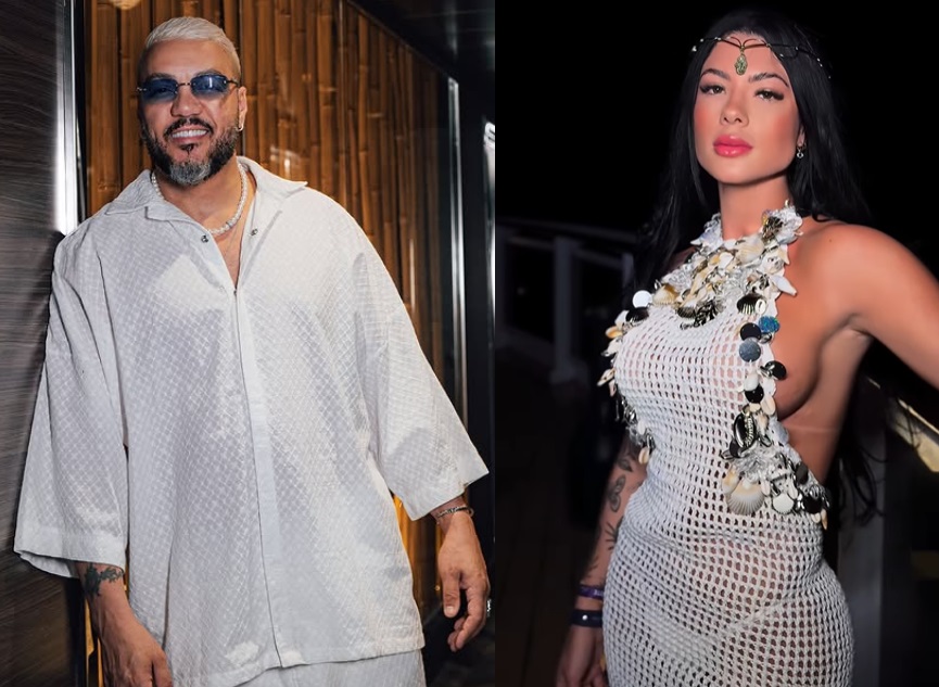 Belo é flagrado pela 1ª vez com nova namorada em Trancoso