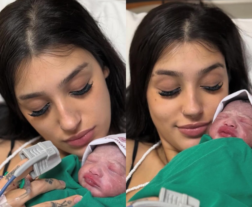 Bia Miranda posta primeiras fotos do rostinho da filha Maysha