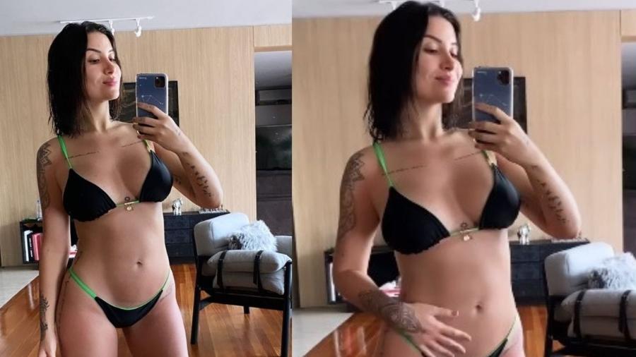 De biquíni, Bianca Andrade mostra barriguinha de gravidez 