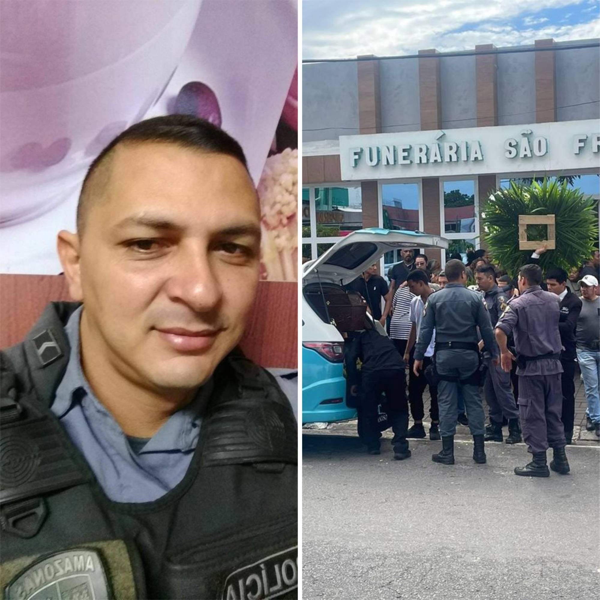 Família e colegas de farda sepultam PM morto em tiroteio em Manaus