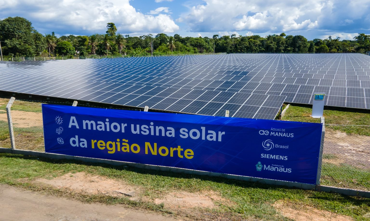 Manaus inaugura maior usina de energia solar da região Norte do país