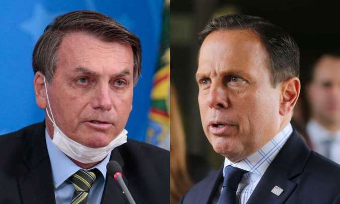Bolsonaro ataca CoronaVac e Doria rebate: 'vacina que salvou a mãe dele'