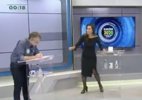 Vídeo: Candidato à reeleição sofre mal súbito durante debate ao vivo na TV