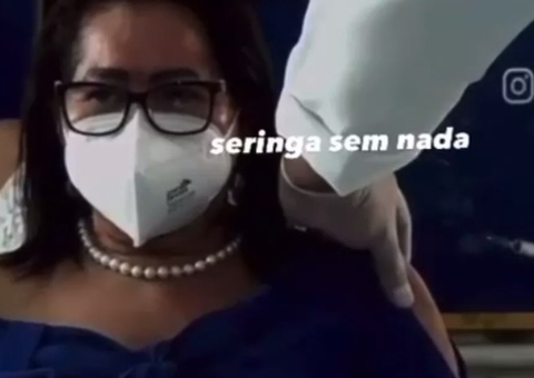É fake vídeo que mostra mulher sendo vacinada com seringa vazia no Ceará