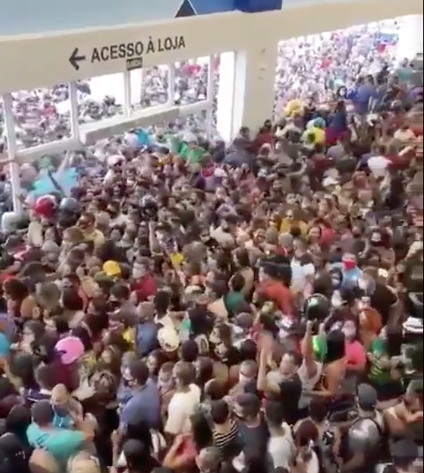 Loja da Havan em Belém é fechada pela polícia após tumulto em inauguração