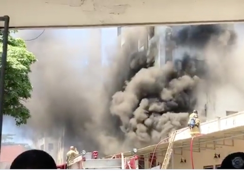 Incêndio atinge hospital no Rio de Janeiro