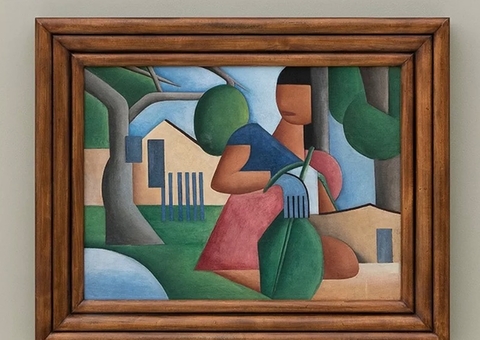 Obra de Tarsila do Amaral, ‘A Caipirinha’ é leiloado por R$ 57, 5 milhões