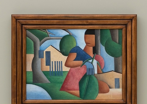 Obra de Tarsila do Amaral bate recorde ao ser leiloada por R$ 57,5 milhões