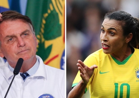 Bolsonaro reclama de questão do Enem sobre Marta; jogadora manda recado