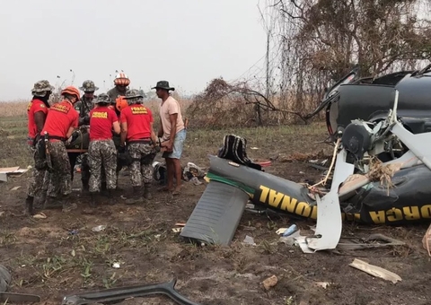 Tripulantes de helicóptero que caiu no Pantanal estão na UTI