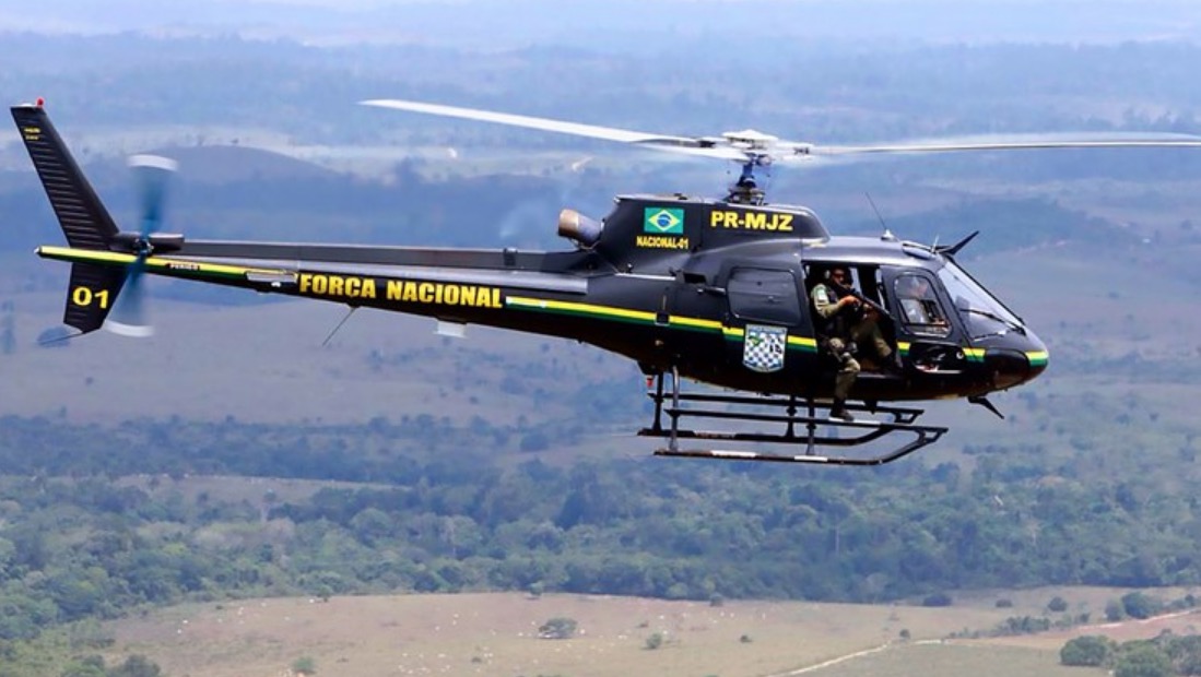 Helicóptero da Força Nacional cai durante combate ao incêndio no Pantanal