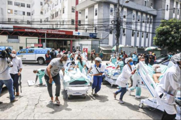 Incêndio em Hospital Federal de Bonsucesso deixa 3 mortos no Rio de Janeiro