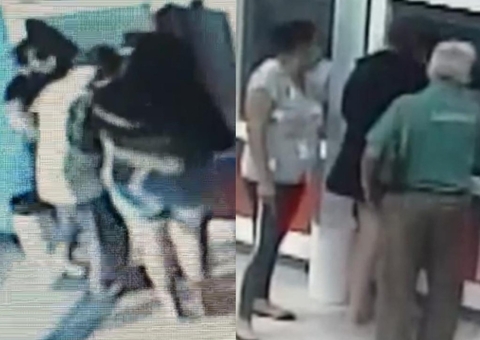 Novos vídeos mostram mulheres presas por dopar e roubar idosos em bancos