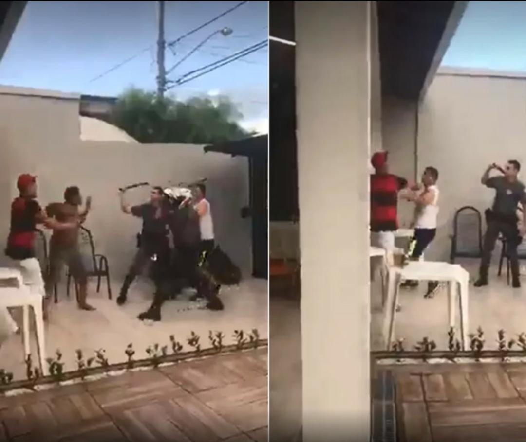 Vídeo: PMs invadem festa e agridem moradores com cassetetes