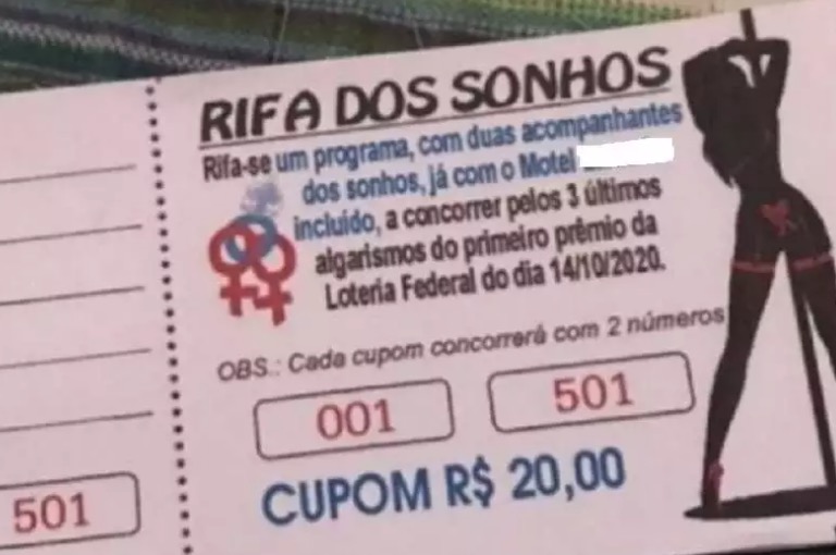Rifa de programa sexual bomba na web e vira alvo de investigação da polícia