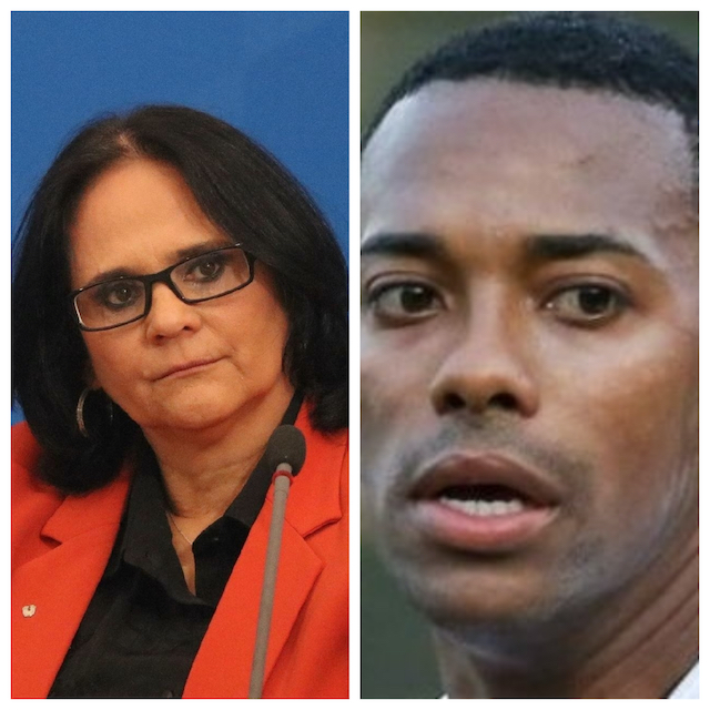 Ministra Damares Alves pede 'cadeia imediatamente' para jogador Robinho