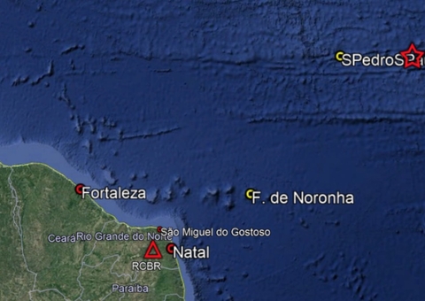 Terremoto de 6,9 atinge oceano Atlântico próximo a Fernando de Noronha