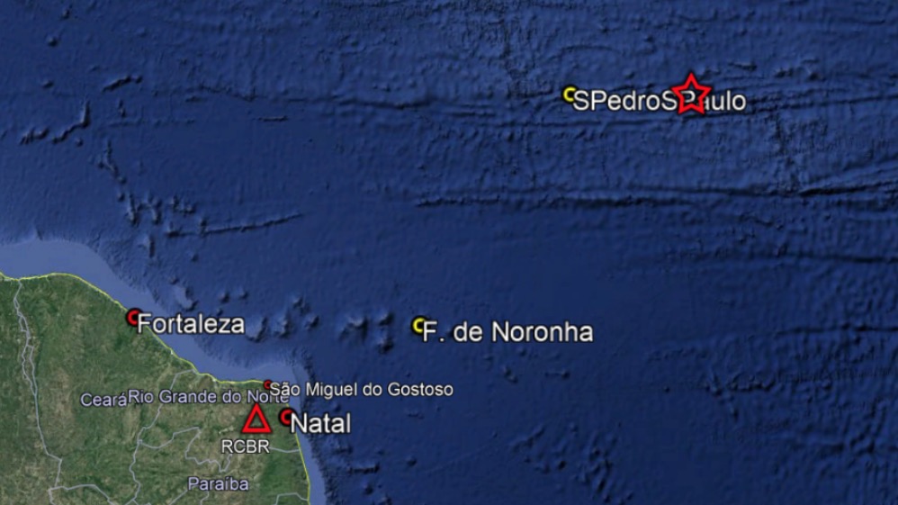 Terremoto de 6,9 atinge oceano Atlântico próximo a Fernando de Noronha