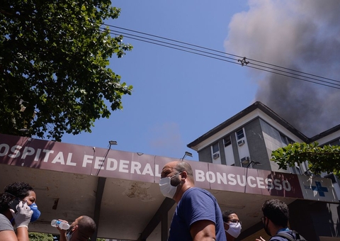 Defesa Civil interdita prédio do hospital de Bonsucesso após incêndio