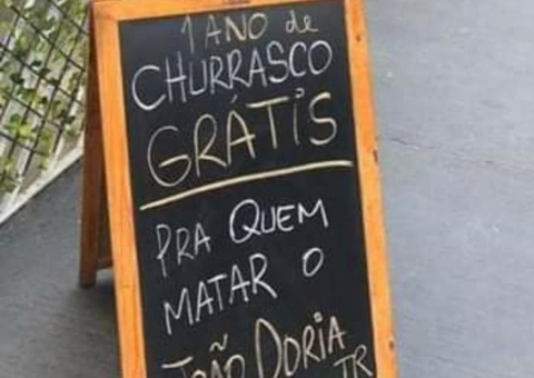 Homem que prometeu churrasco grátis para quem matar João Doria é preso