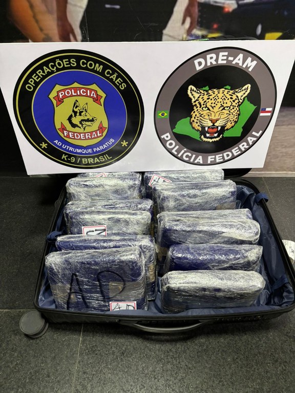 Mulher é presa ao ser flagrada com 15 kg de drogas no aeroporto de Manaus