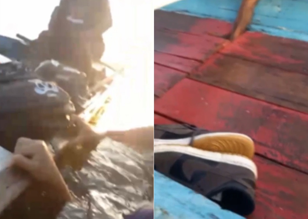 Canoa que levava estudantes afunda após banzeiro no Amazonas