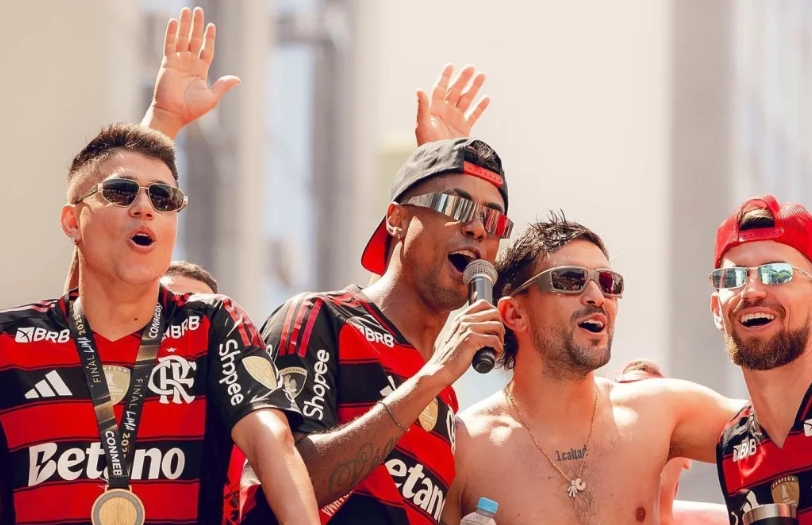 Bruno Henrique, do Flamengo, se confunde e diz: 'Sou tricampeonato'