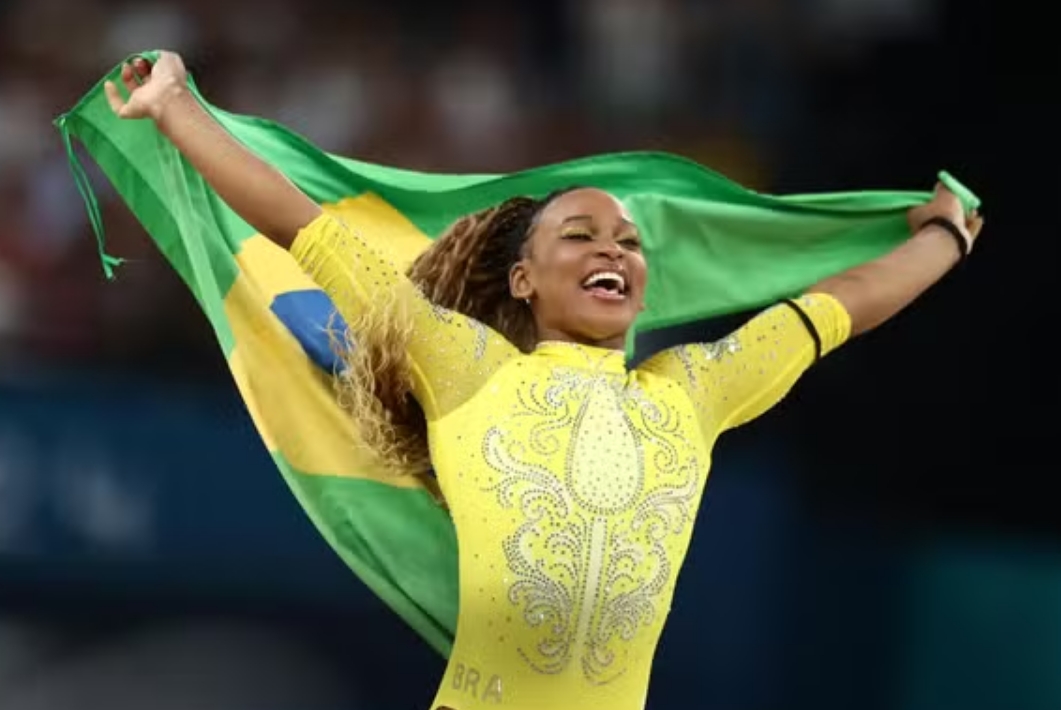 Veja o que Rebeca falou após prata no individual geral na ginástica nas Olimpíadas