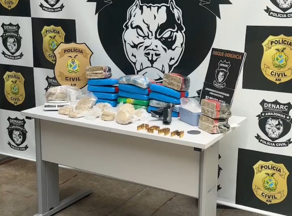 Polícia prende homem com cocaína avaliada em R$ 1,5 milhão em Manaus