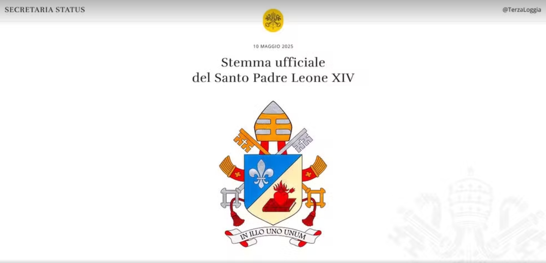 Vaticano revela brasão e assinatura de Leão XIV; veja 