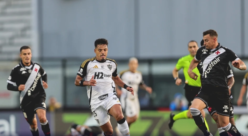 Em jogo com ‘gol relâmpago’, Atlético empata com Vasco no Brasileirão